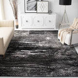 Safavieh Adirondack 10'-0" x 14'-0" Rug in Silver / Black