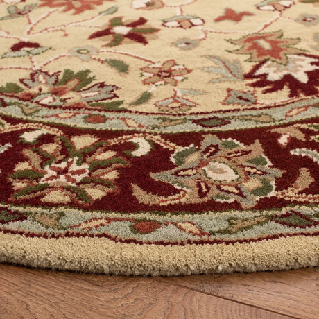 Safavieh Heritage 6'-0" x 6'-0" Rug in Ivory / Red