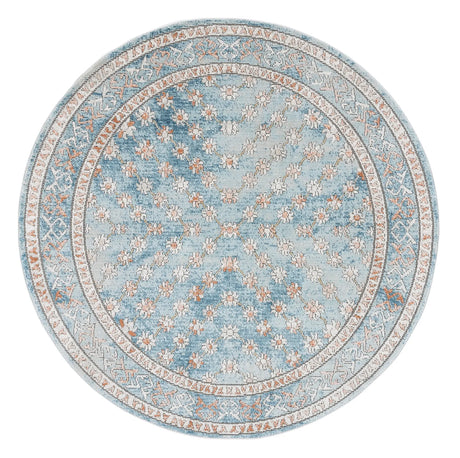 Safavieh Shivan 6'-7" x 6'-7" Rug in Blue / Rose