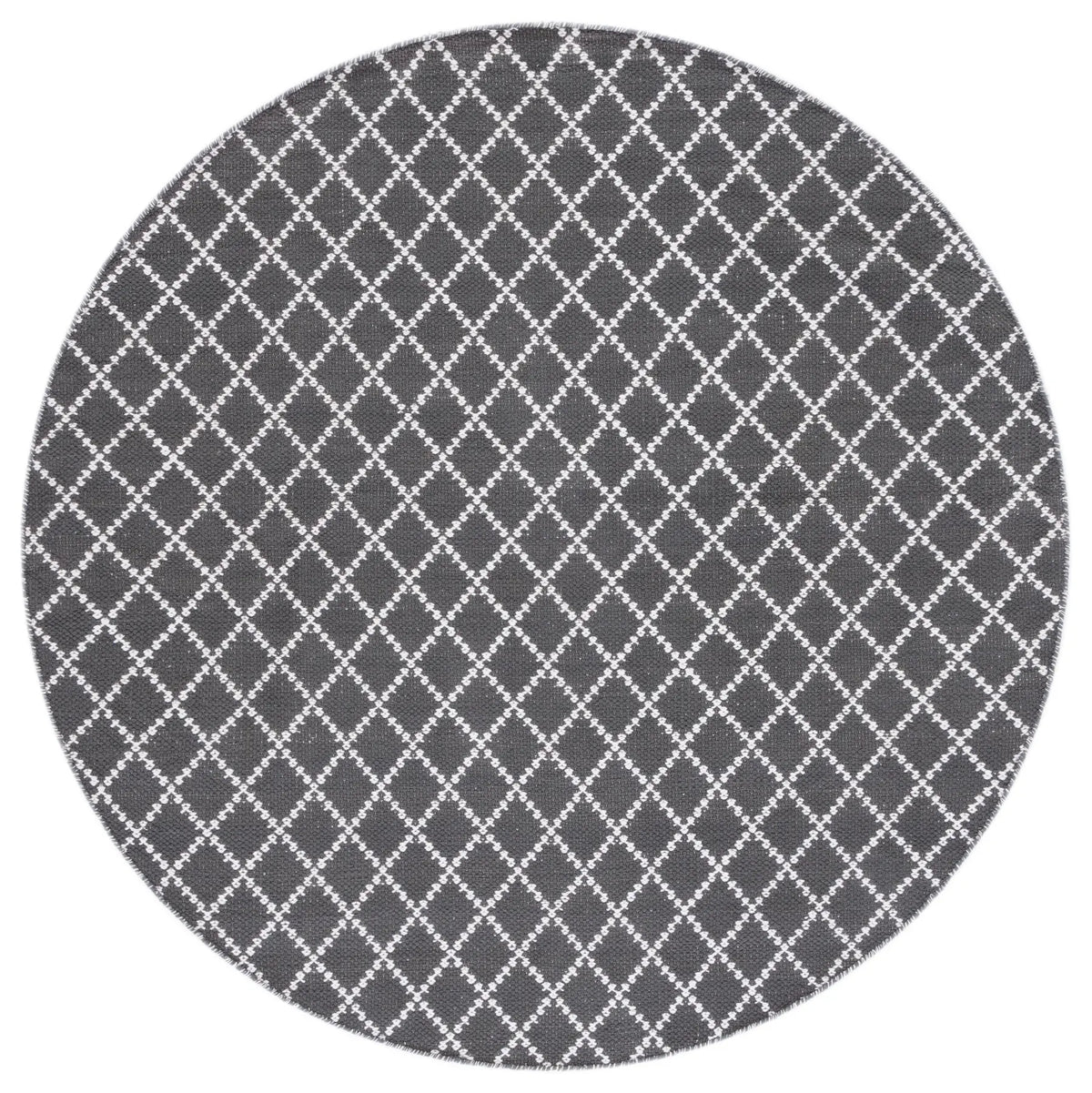 Safavieh Montauk 6'-0" x 6'-0" Rug in Dark Grey / Ivory