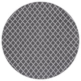 Safavieh Montauk 6'-0" x 6'-0" Rug in Dark Grey / Ivory