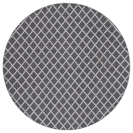 Safavieh Montauk 6'-0" x 6'-0" Rug in Dark Grey / Ivory