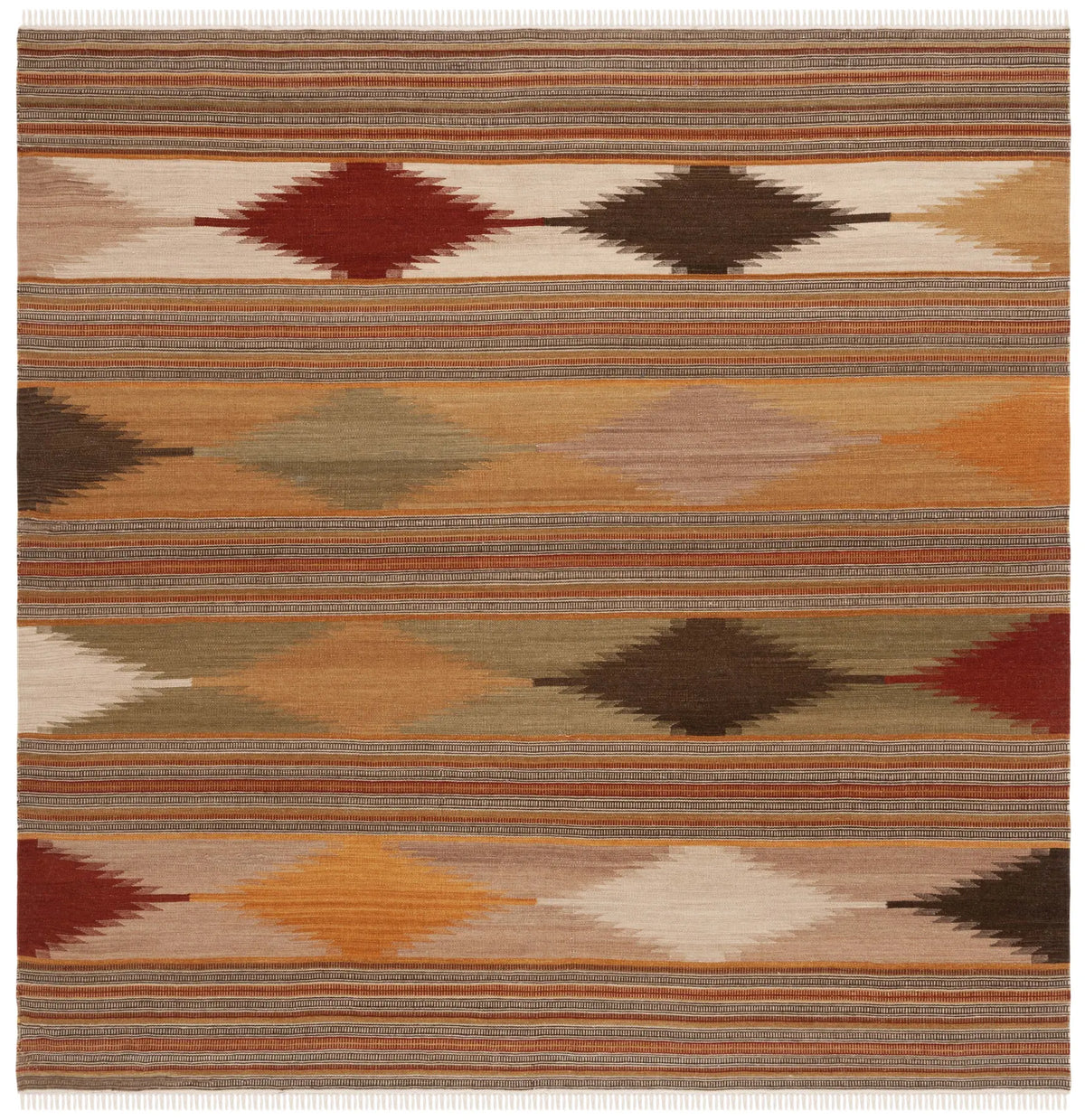 Safavieh Kilim 7'-0" x 7'-0" Rug in Natural / Multi
