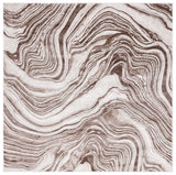 Safavieh Meadow 500 6'-7" x 6'-7" Rug in Brown / Beige