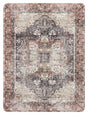Safavieh Kitchen Mat 100 1'-6" x 2'-0" Rug in Ivory / Purple