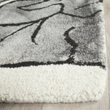 Safavieh Dip Dye 8'-0" x 10'-0" Rug in Ivory / Light Grey