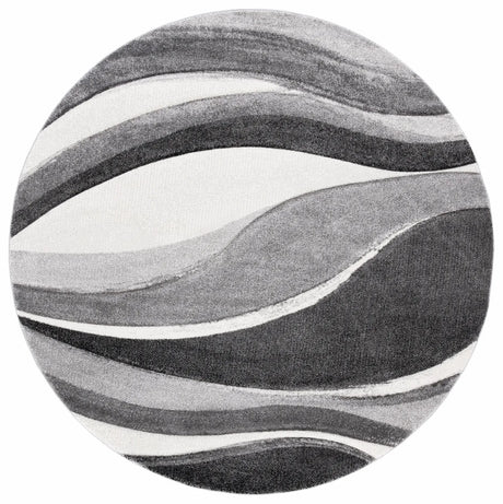 Safavieh Hollywood 5'-3" x 5'-3" Rug in Grey / Ivory