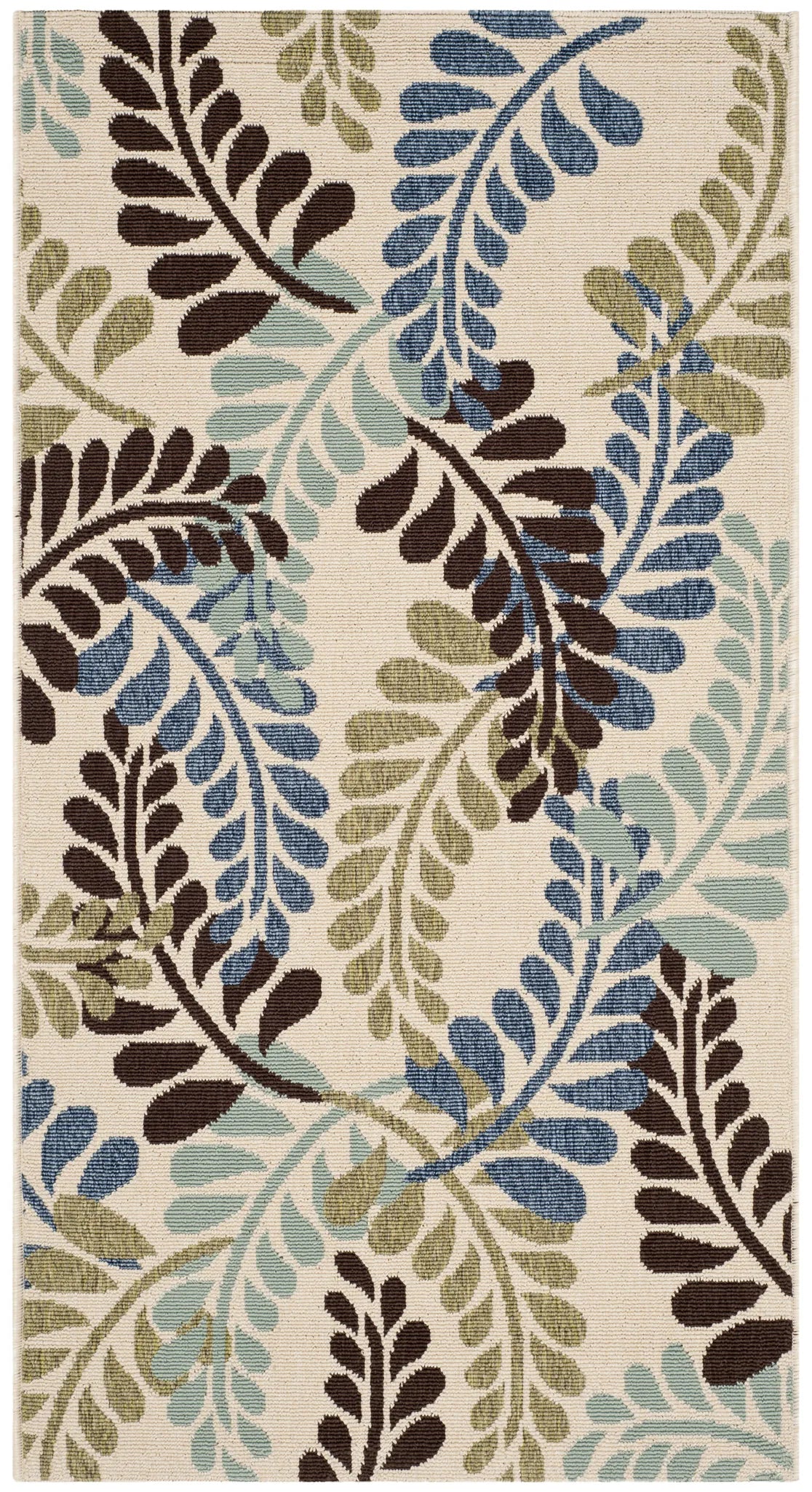 Safavieh Veranda 2'-7" x 5'-0" Rug in Cream / Aqua