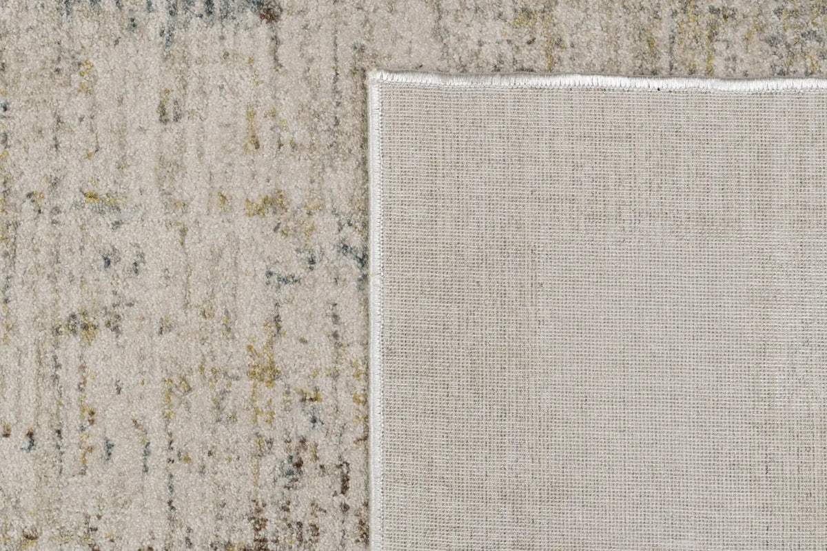 Dynamic Rugs Bloomfield 19604 Power Loomed Modern Grey/Beige Rug - Corner