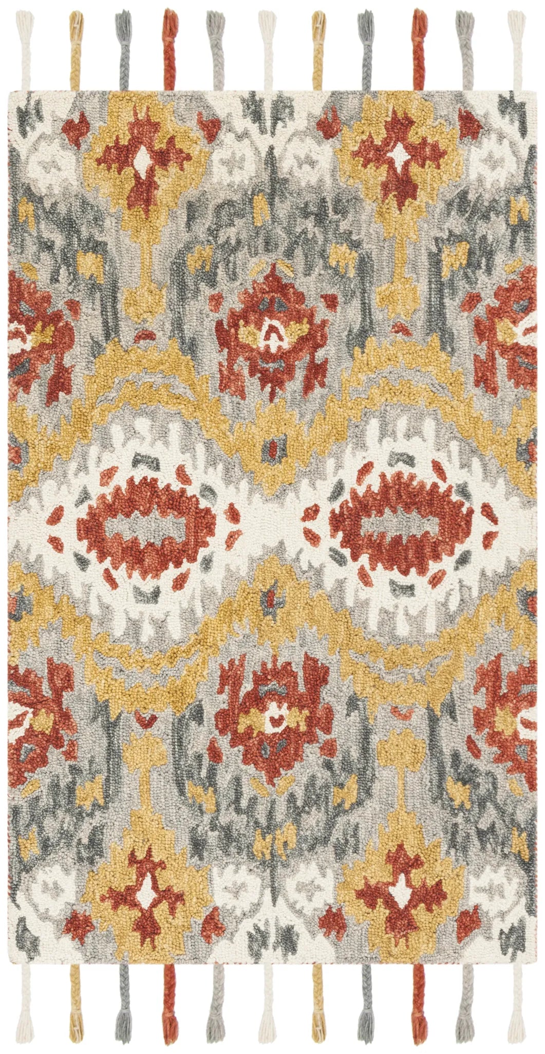 Safavieh Suzani 3'-0" x 5'-0" Rug in Grey / Gold