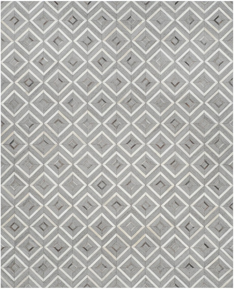 Safavieh Studio Leather 8'-0" x 10'-0" Rug in Ivory / Grey