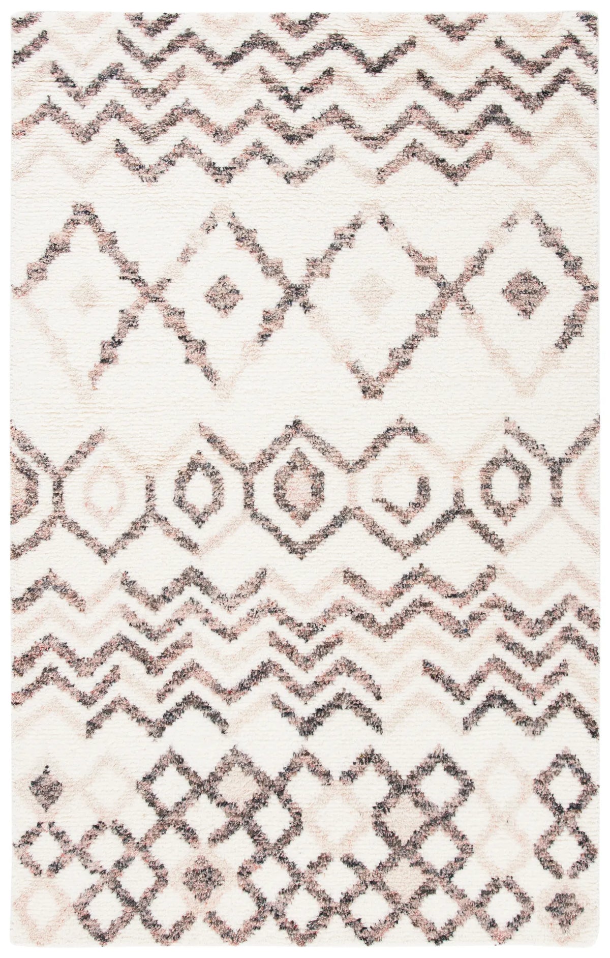 Safavieh Casablanca 4'-0" x 6'-0" Rug in Ivory / Pink
