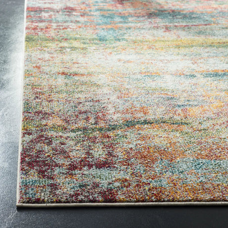 Safavieh Monaco 5'-1" x 7'-7" Rug in Teal / Orange