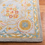 Safavieh Micro-Loop 4'-0" x 6'-0" Rug in Green / Grey