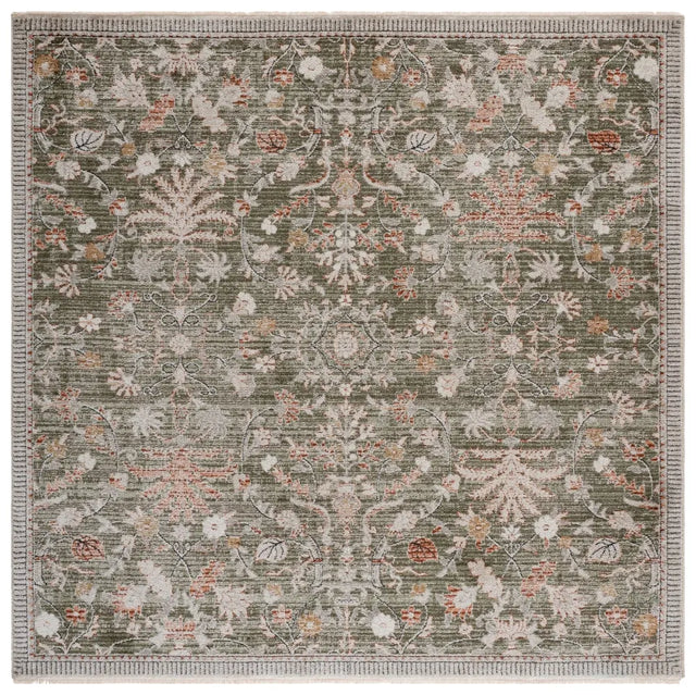 Safavieh Grove 6'-7" x 6'-7" Rug in Green / Ivory