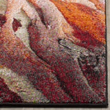 Safavieh Glacier 4'-0" x 6'-0" Rug in Red / Multi