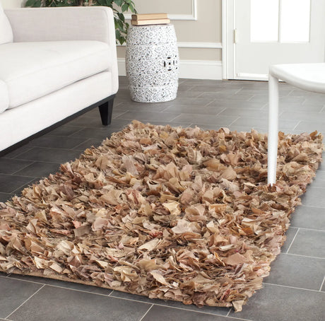 Safavieh Rio Shag 3'-0" x 5'-0" Rug in Natural / Multi