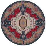 Safavieh Bellagio 5'-0" x 5'-0" Rug in Ivory / Pink