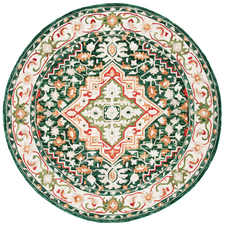 Safavieh Aspen 7'-0" x 7'-0" Rug in Green / Red