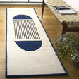Safavieh Rodeo Drive 2'-3" x 8'-0" Rug in Ivory / Navy