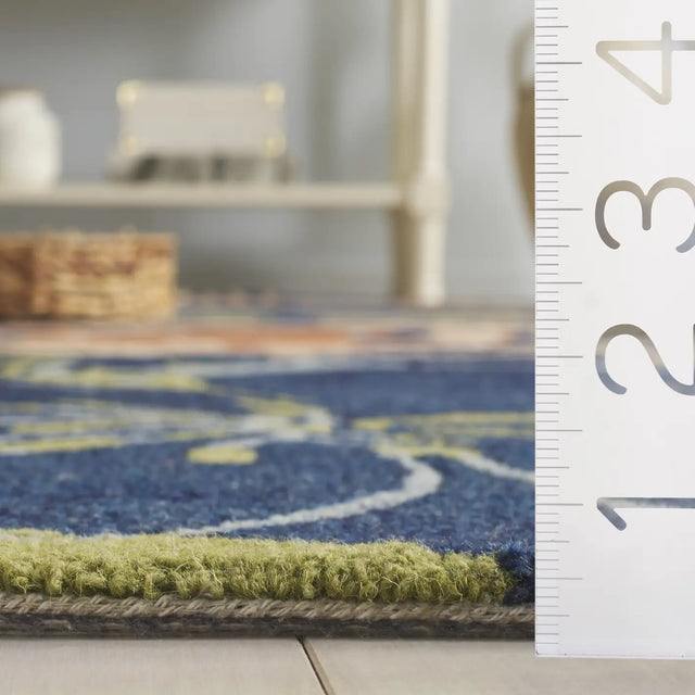 Safavieh Jardin 4'-0" x 6'-0" Rug in Blue / Green