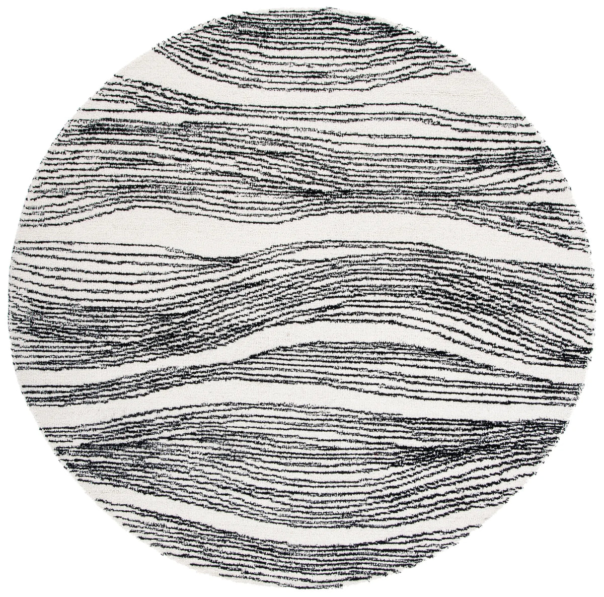 Safavieh Metro 6'-0" x 6'-0" Rug in Ivory / Black
