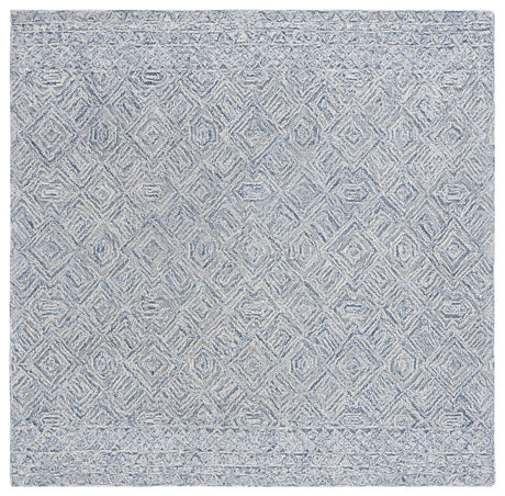 Safavieh Textual 6'-0" x 6'-0" Rug in Blue / Ivory