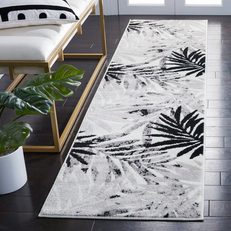Safavieh Skyler 2'-0" x 8'-0" Rug in Ivory / Black