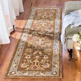 Safavieh Bergama 2'-3" x 10'-0" Rug in Brown / Blue