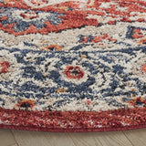 Safavieh Luna 6'-7" x 6'-7" Rug in Beige / Blue Rust