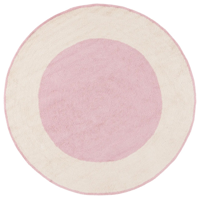 Safavieh Easy Care 6'-0" x 6'-0" Rug in Ivory / Pink