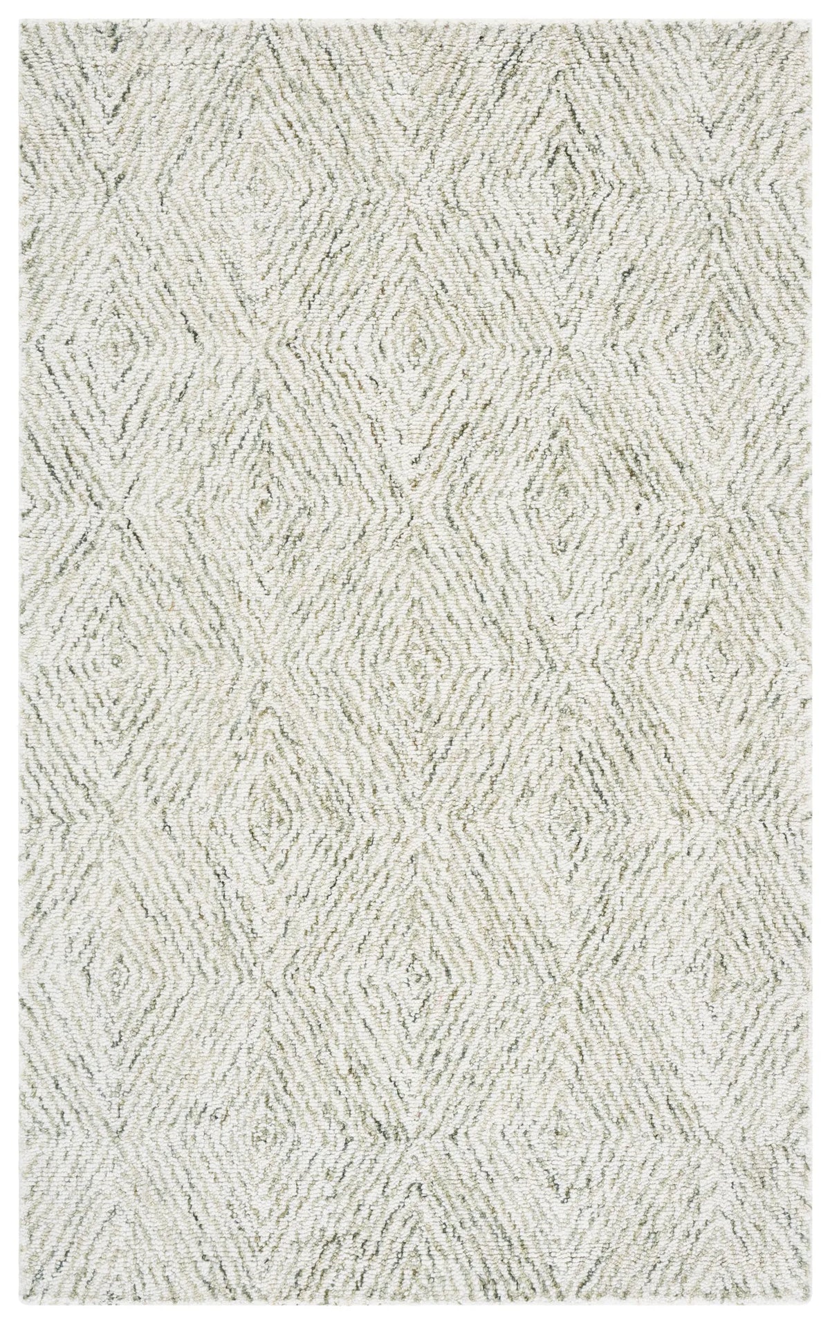 Safavieh Ebony 3'-0" x 5'-0" Rug in Light Green / Ivory