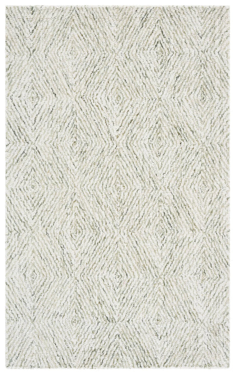 Safavieh Ebony 3'-0" x 5'-0" Rug in Light Green / Ivory