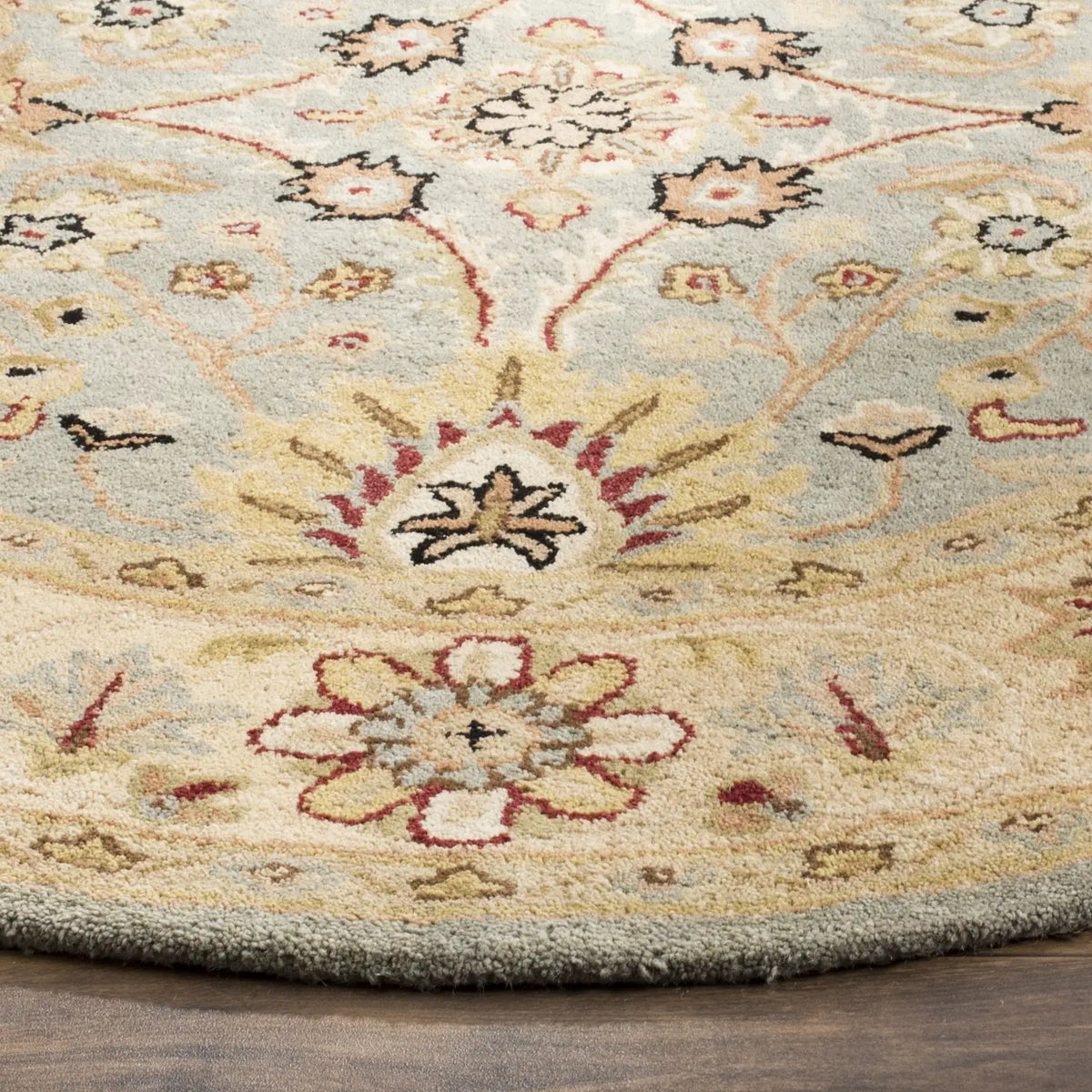 Safavieh Antiquity 6'-0" x 6'-0" Rug in Light Blue / Ivory