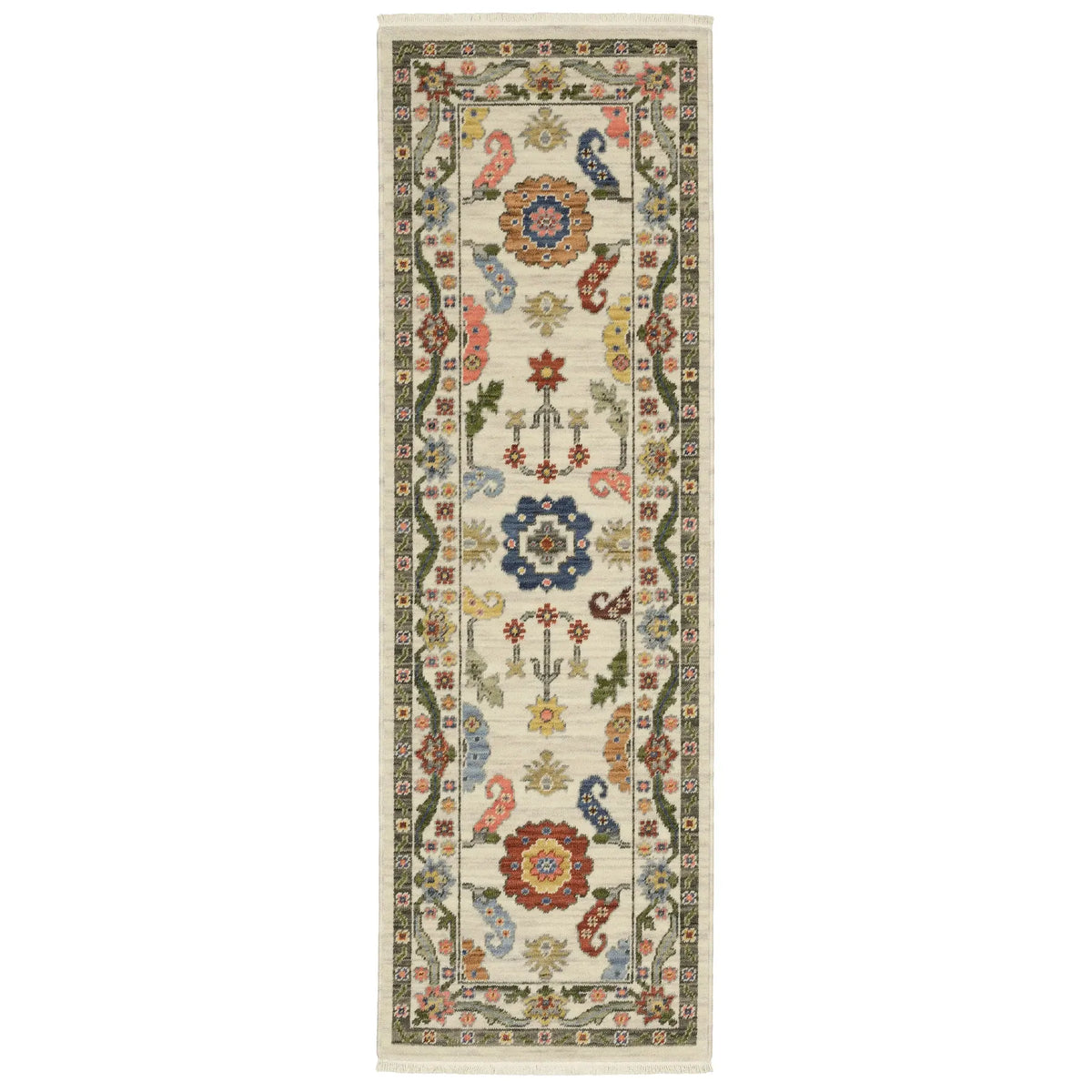 Oriental Weavers Lucca 5506W Ivory/ Multi Rug - runner