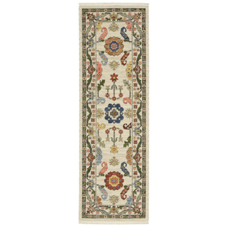Oriental Weavers Lucca 5506W Ivory/ Multi Rug - runner