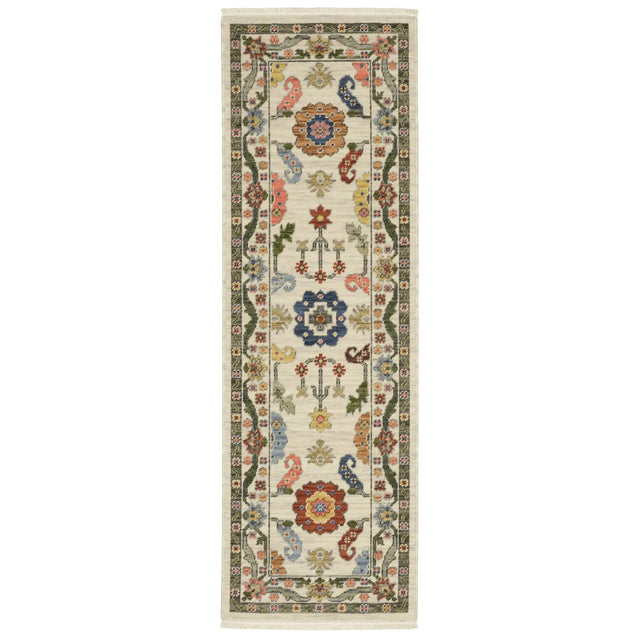 Oriental Weavers Lucca 5506W Ivory/ Multi Rug - runner