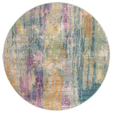 Safavieh Madison 6'-7" x 6'-7" Rug in Blue / Fuchsia