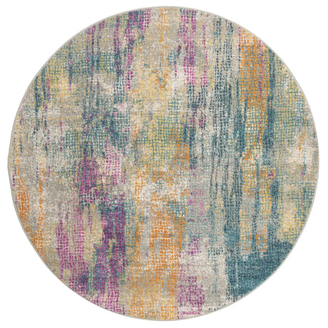 Safavieh Madison 6'-7" x 6'-7" Rug in Blue / Fuchsia