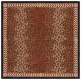 Safavieh Chelsea 7'-0" x 7'-0" Rug in Black / Brown