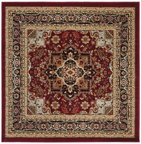 Safavieh Lyndhurst 5'-3" x 5'-3" Rug in Red / Black