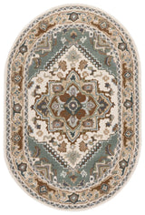 Safavieh Heritage 4'-0" x 6'-0" Rug in Ivory / Light Blue