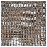 Safavieh Natura 6'-0" x 6'-0" Rug in Black / Ivory