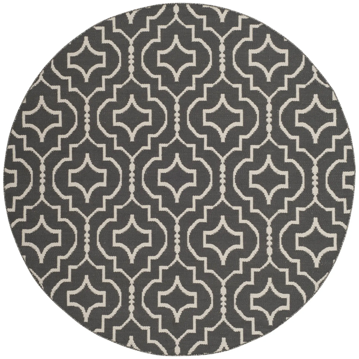 Safavieh Montauk 6'-0" x 6'-0" Rug in Dark Grey / Ivory