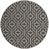 Safavieh Montauk 6'-0" x 6'-0" Rug in Dark Grey / Ivory
