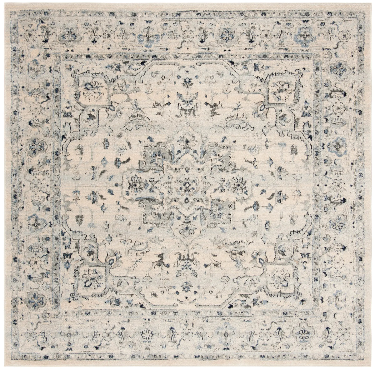 Safavieh Charleston 6'-7" x 6'-7" Rug in Ivory / Light Blue