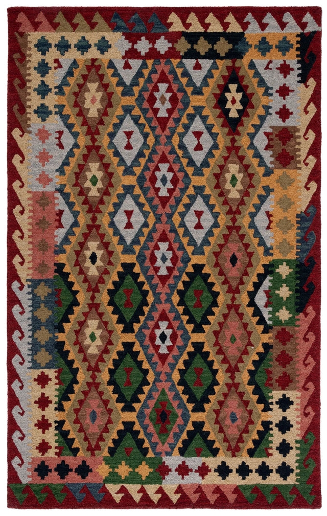 Safavieh Aspen 4'-0" x 6'-0" Rug in Red / Green