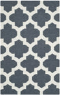 Safavieh Dhurries 2'-6" x 4'-0" Rug in Blue / Ivory