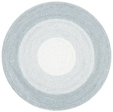 Safavieh Braided 5'-0" x 5'-0" Rug in Grey / Ivory