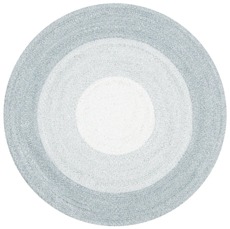 Safavieh Braided 5'-0" x 5'-0" Rug in Grey / Ivory